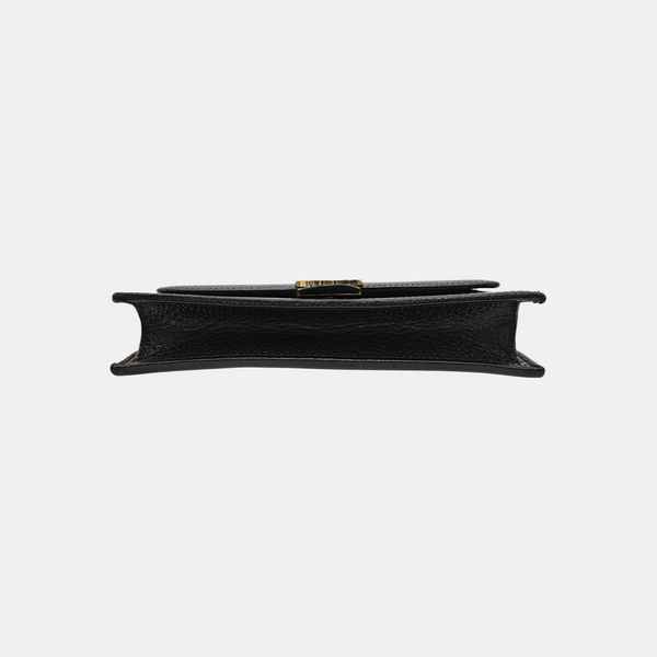Interlocking G Small Calfskin Black