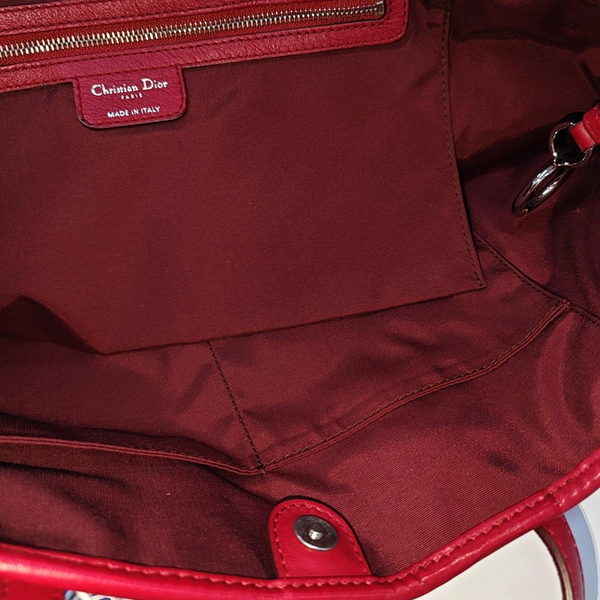 Panarea Cannage Coated Canvas Red