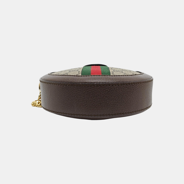 Ophidia Mini Monogram Coated Canvas Beige