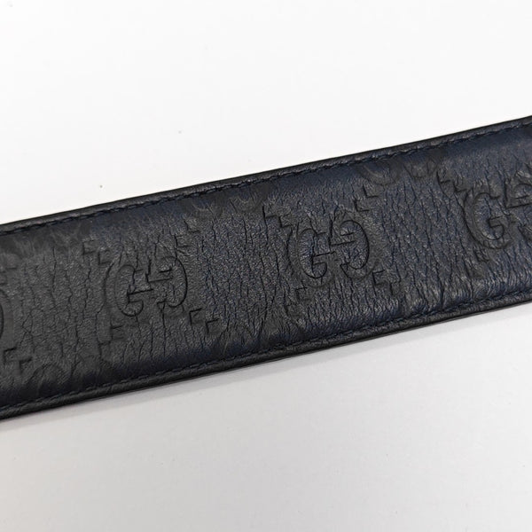 Leather Belt Blue