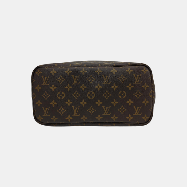 NEVERFULL MM Monogram Coated Canvas Brown