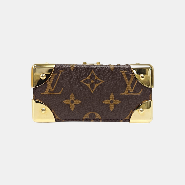 CAMERA BOX Monogram Coated Canvas Brown