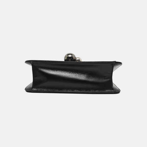 Leather Shoulder Bag Black