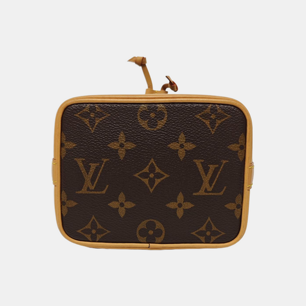 NOÉ Nano Monogram Coated Canvas Brown