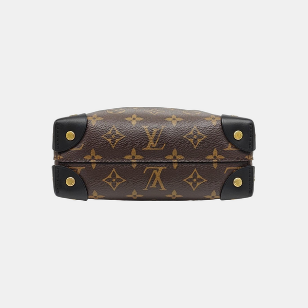 PETITE MALLE Monogram Coated Canvas Brown