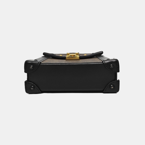 TRUNK Monogram Coated Canvas Brown