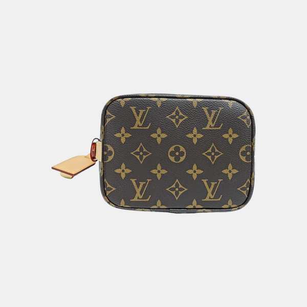 ALL IN BB Monogram Coated Canvas Brown