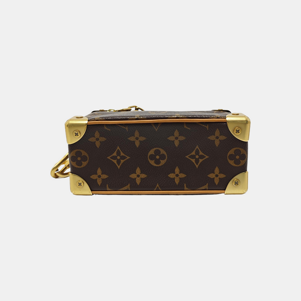 SOFT TRUNK Mini Monogram Coated Canvas Brown