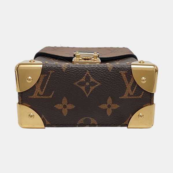 CAMERA BOX Monogram Coated Canvas Brown