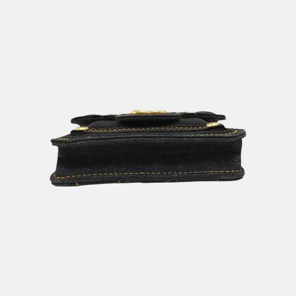 CLASSIC FLAP Quilted Denim Black