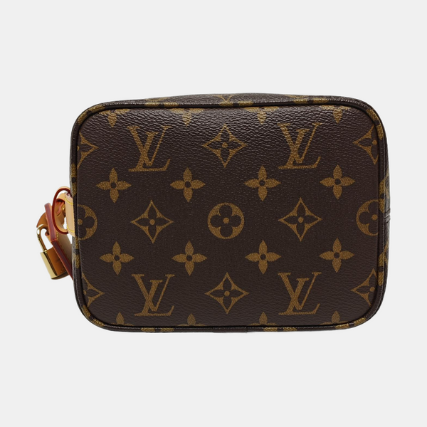 ALL IN BB Monogram Coated Canvas Brown