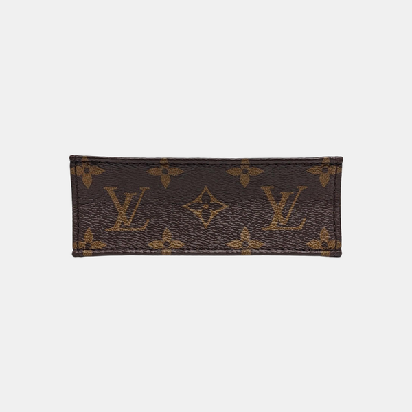 SAC PLAT Mini Monogram Coated Canvas Brown