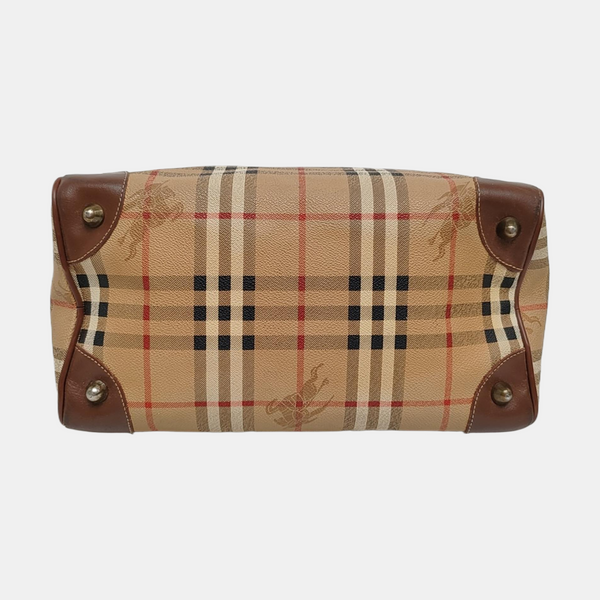 Coated Canvas Top Handle Bag Multicolor