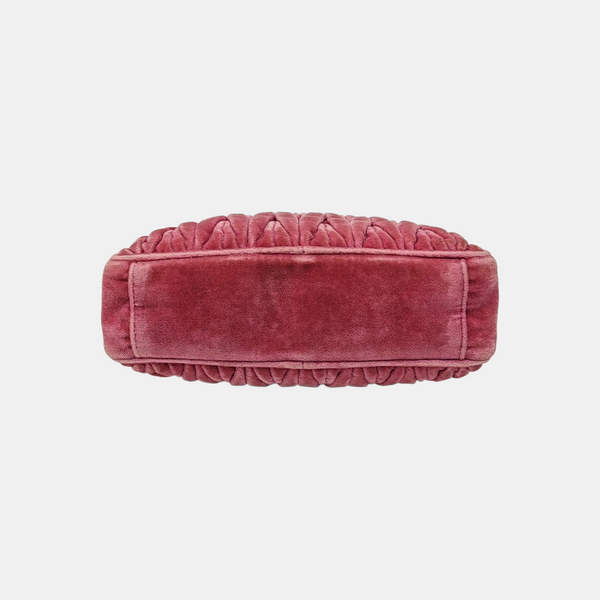 Matelassé Quilted Velvet Beige