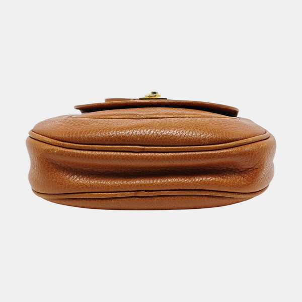 Calfskin Shoulder Bag Brown