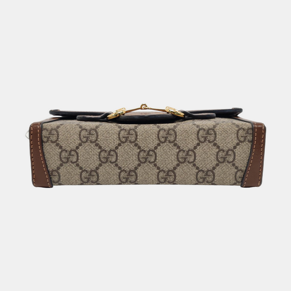 Horsebit 1955 Mini Monogram Coated Canvas Beige
