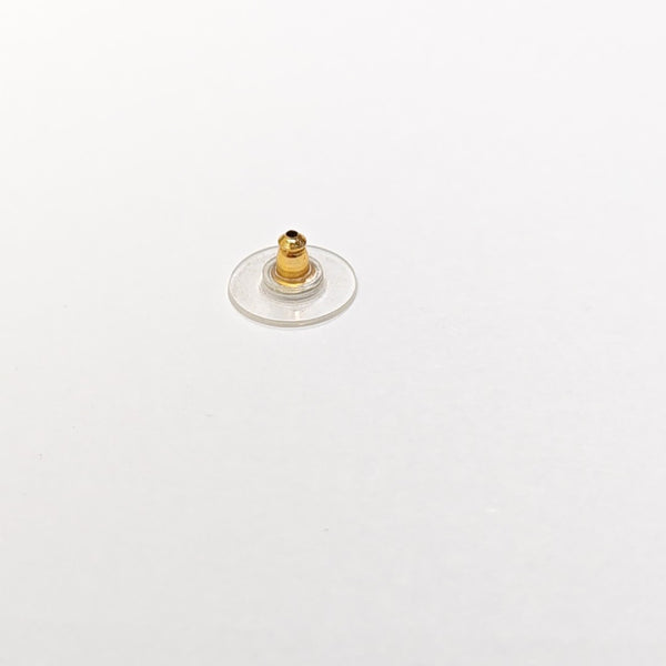 CC Logo Metal Gold Stud Earrings