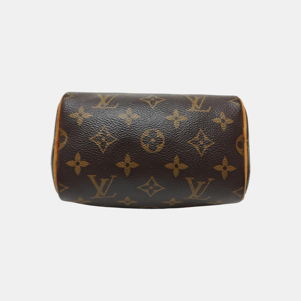 SPEEDY Nano Monogram Coated Canvas Brown