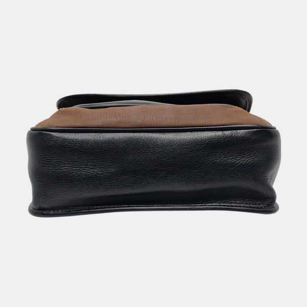 Calfskin Shoulder Bag Brown