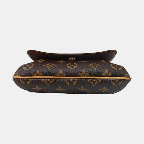 MUSETTE TANGO Monogram Coated Canvas Brown