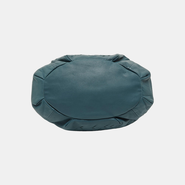 Lambskin Top Handle Bag Green