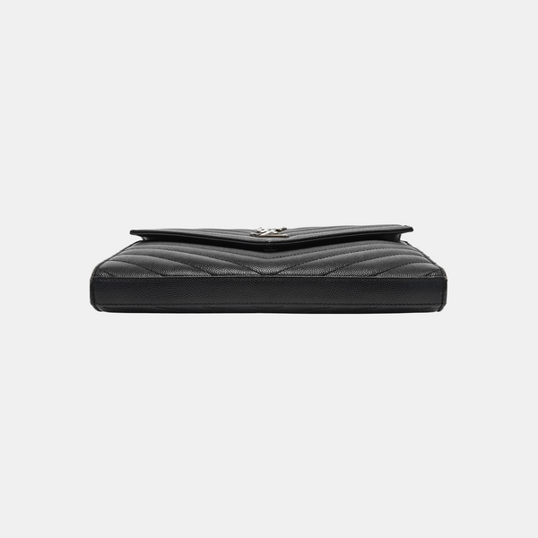 MONOGRAM Medium Chevron, Quilted Calfskin Black