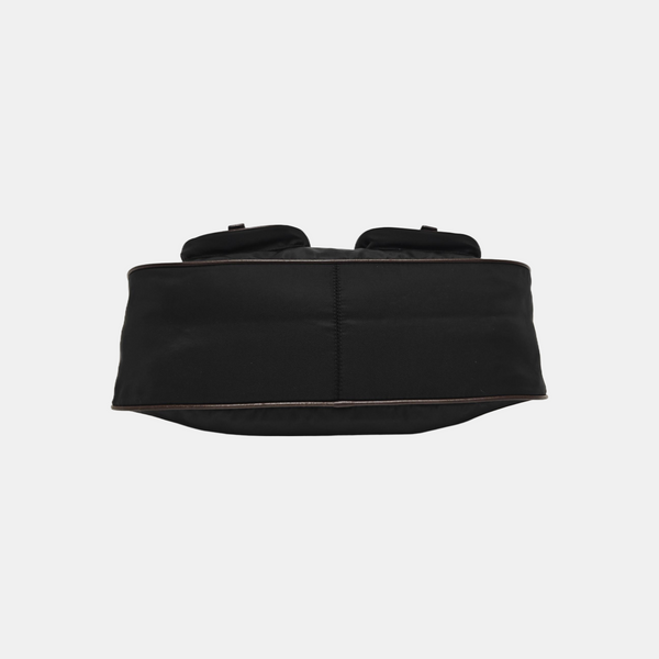 Nylon Shoulder Bag Black