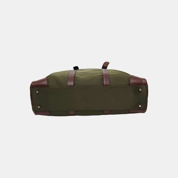 Nylon Top Handle Bag Green