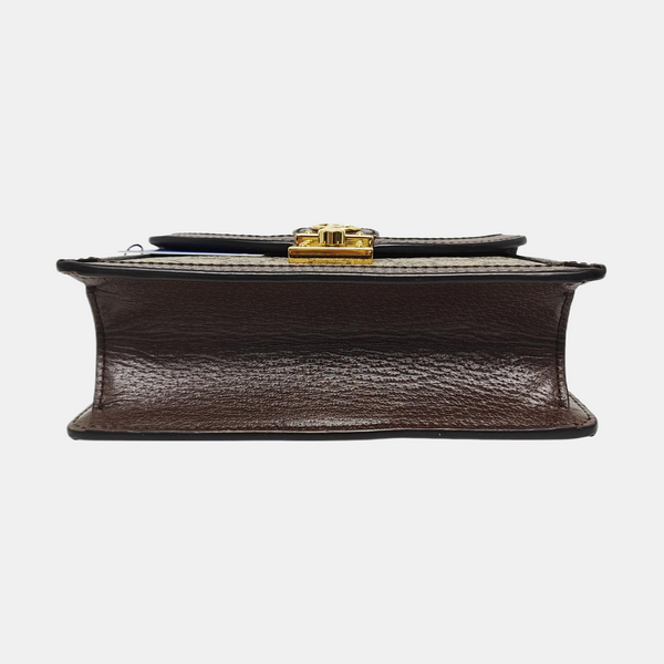 Ophidia Mini Monogram Coated Canvas Beige