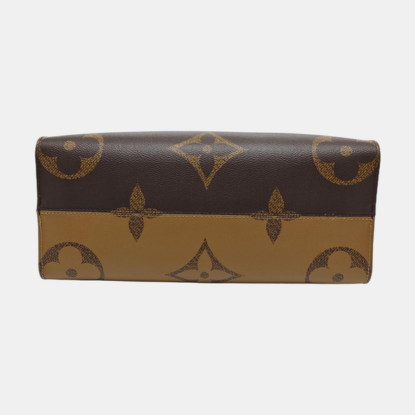 ONTHEGO MM Monogram Coated Canvas Brown
