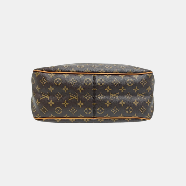 Monogram Coated Canvas Top Handle Bag Brown