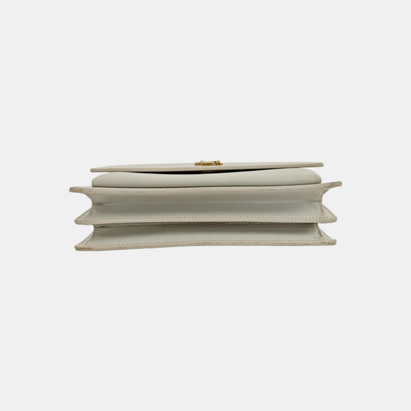 SUNSET Medium Calfskin White