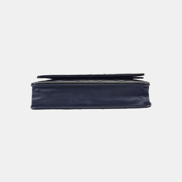 WOC Quilted Patent Leather Blue