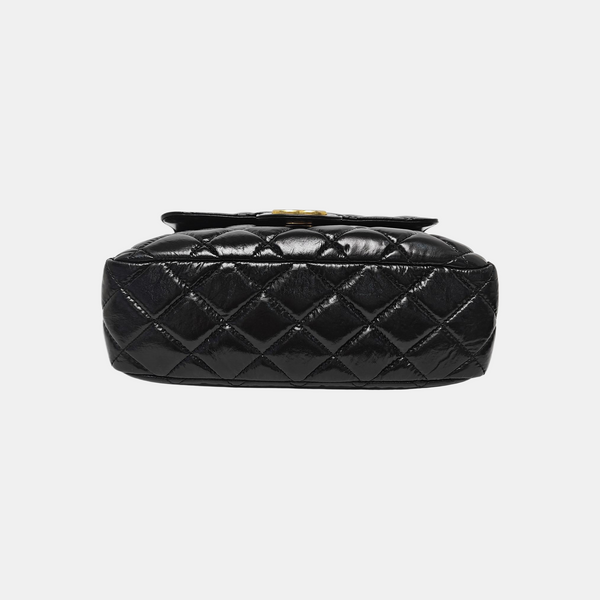 23C HOBO Medium Quilted Calfskin Black