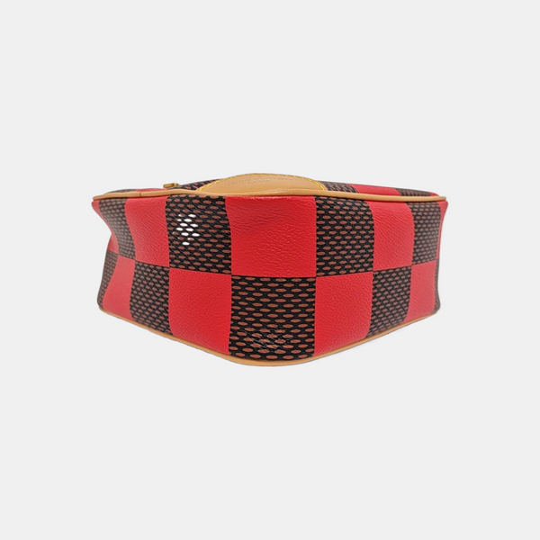 MESSENGER Damier Coated Canvas Red
