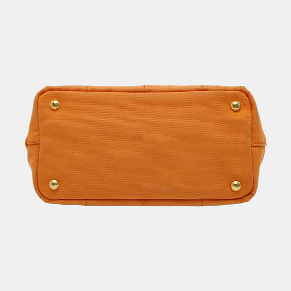 Denim Quilted Canvas Orange