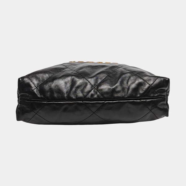 CHANEL 22 Small Quilted Calfskin Black