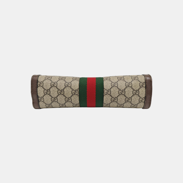 Ophidia Small Monogram Coated Canvas Beige