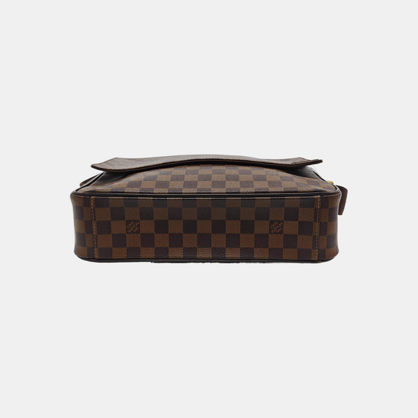 SHELTON MM Damier Ebene Coated Canvas Brown