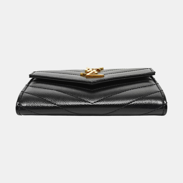 MONOGRAM Chevron Calfskin Black Wallet