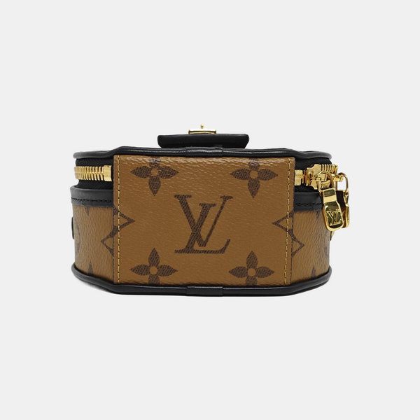 BOITE CHAPEAU Mini Monogram Coated Canvas Brown