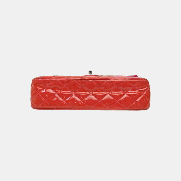 CLASSIC FLAP Small Quilted Patent Leather Red