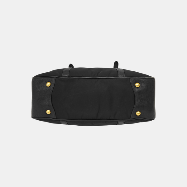 Nylon Shoulder Bag Black