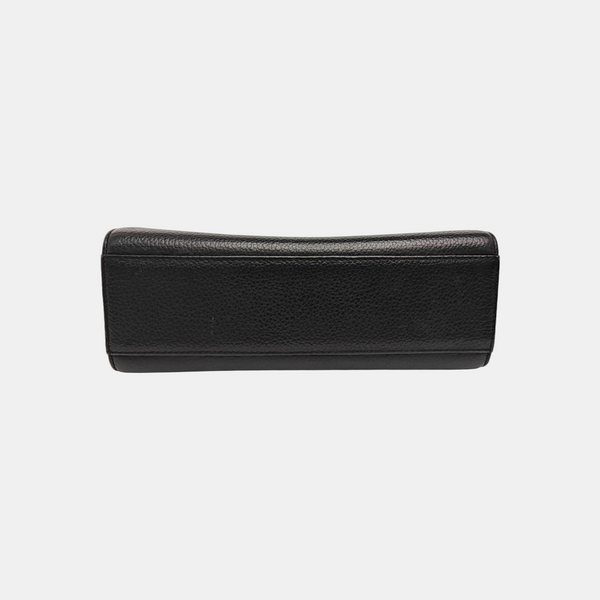 Calfskin Top Handle Bag Black