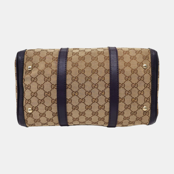 Boston Monogram Canvas Beige