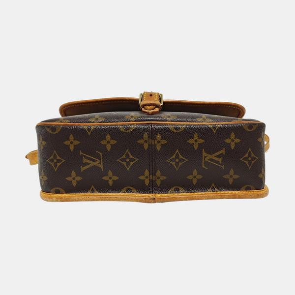 SOLOGNE PM Monogram Coated Canvas Brown