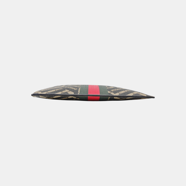 Monogram Coated Canvas Clutch Multicolor