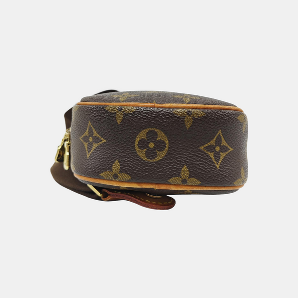 GANGE Monogram Coated Canvas Brown