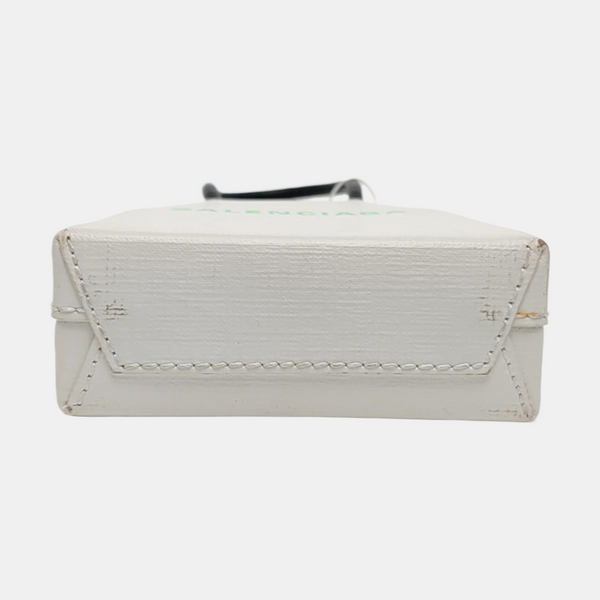 Shopping Bag Calfskin White