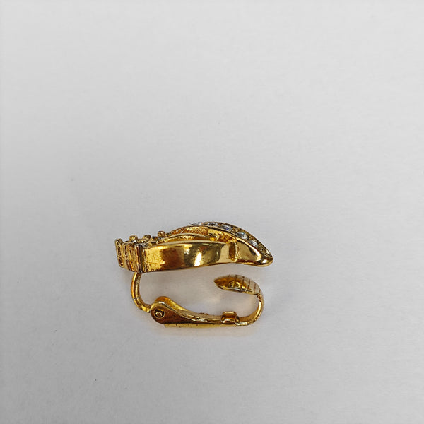 Metal Gold Clip On Earrings